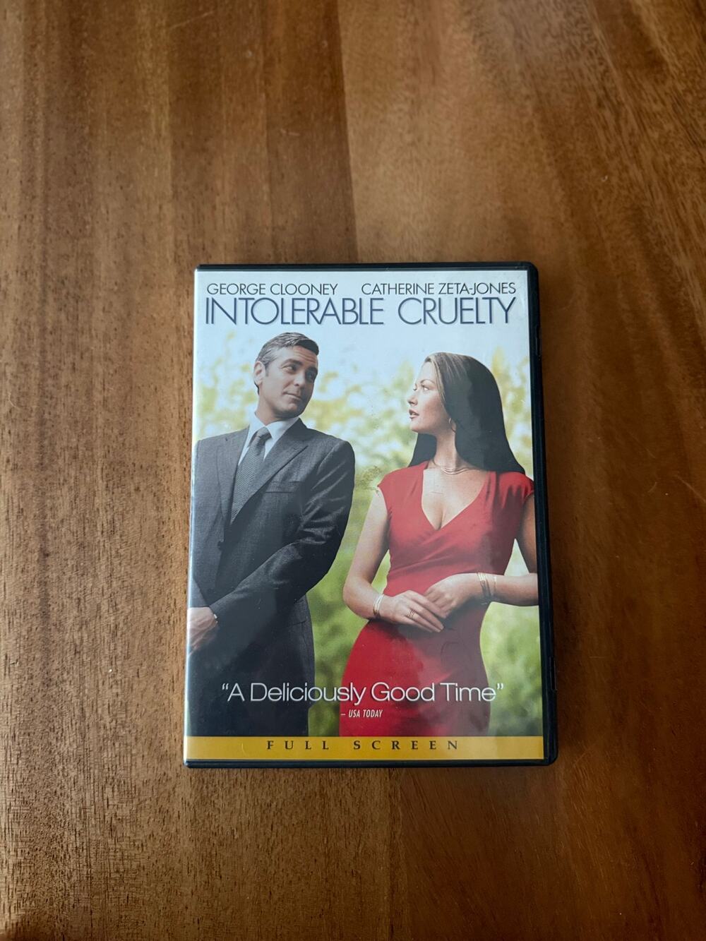 Intolerable Cruelty DVD Full Screen George Clooney Catherine Zeta-Jones Romcom